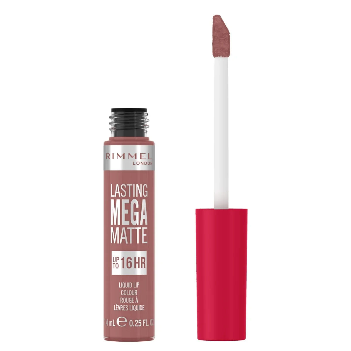 Ruj lichid Lasting Mega Matte 709 Strapless, 7.4ml, Rimmel London ​