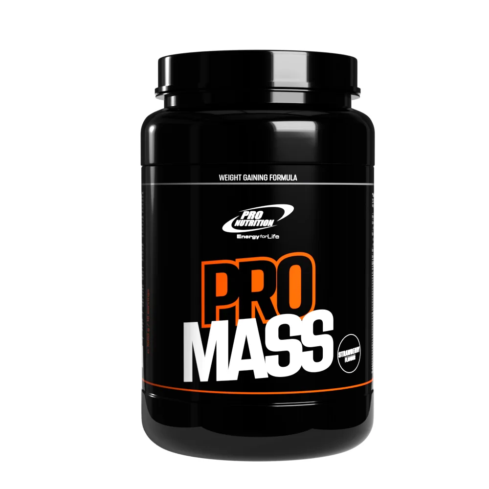 Pro Mass cu aroma de capsuni, 1600g, Pro Nutrition