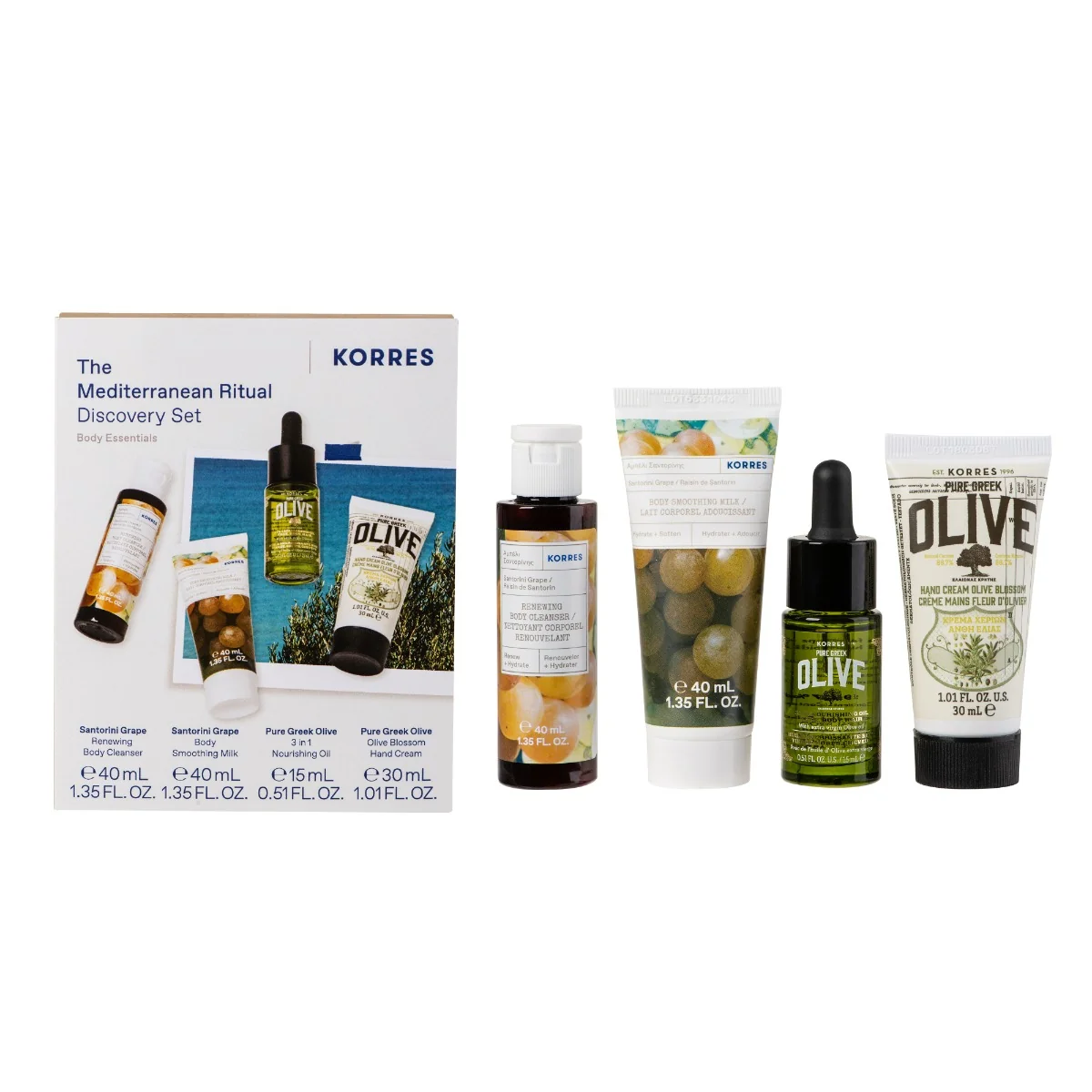 CADOU Discovery Kit body essentials, 1 bucata, Korres