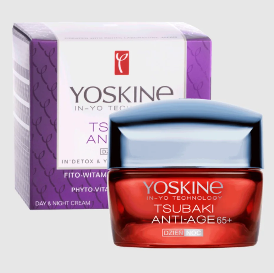 Crema antiimbatranire de zi si noapte pentru ten 65+ Tsubaki, 50ml, Yoskine 