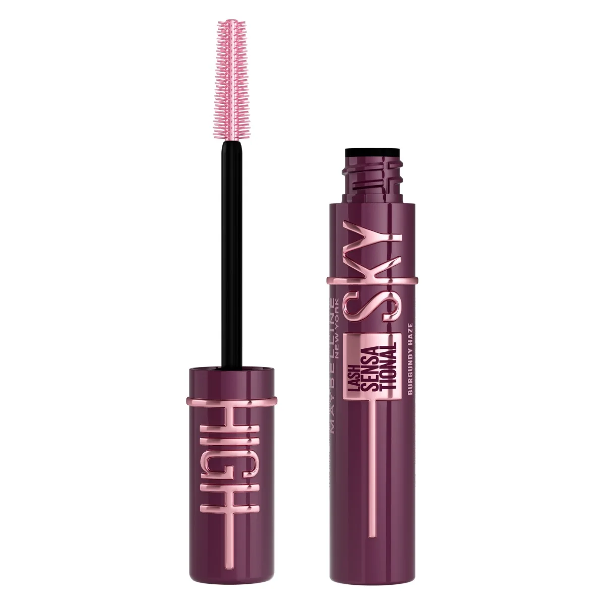 Mascara Lash Sensational Sky High Burgundy Haze, 7.2ml, Maybelline 