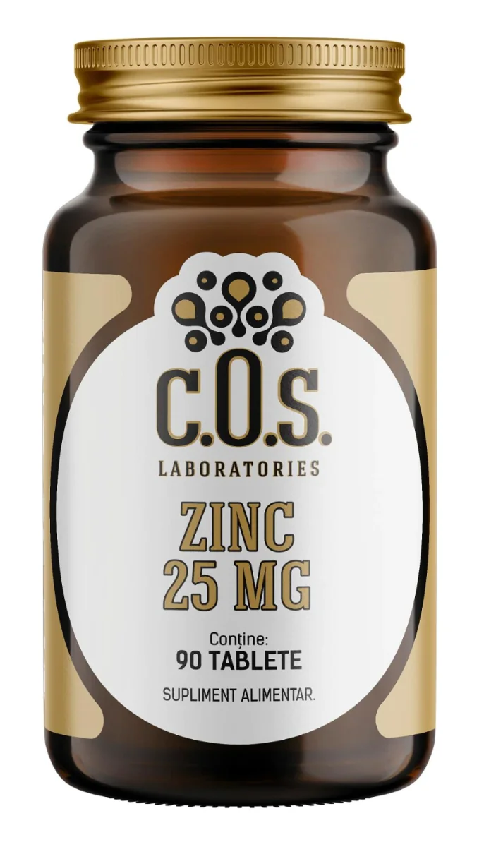 Zinc 25mg, 90 tablete, COS Laboratories