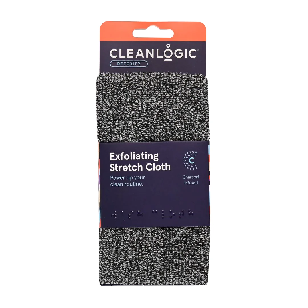 Prosop exfoliant elastic pentru corp Detoxify, 1 bucata, Cleanlogic 