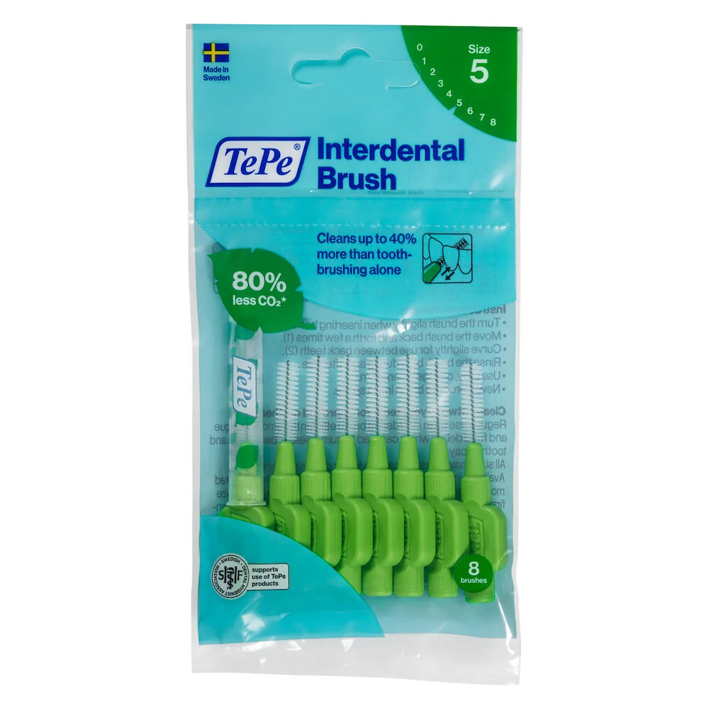 Set periute interdentare Original verde, 8 bucati, TePe