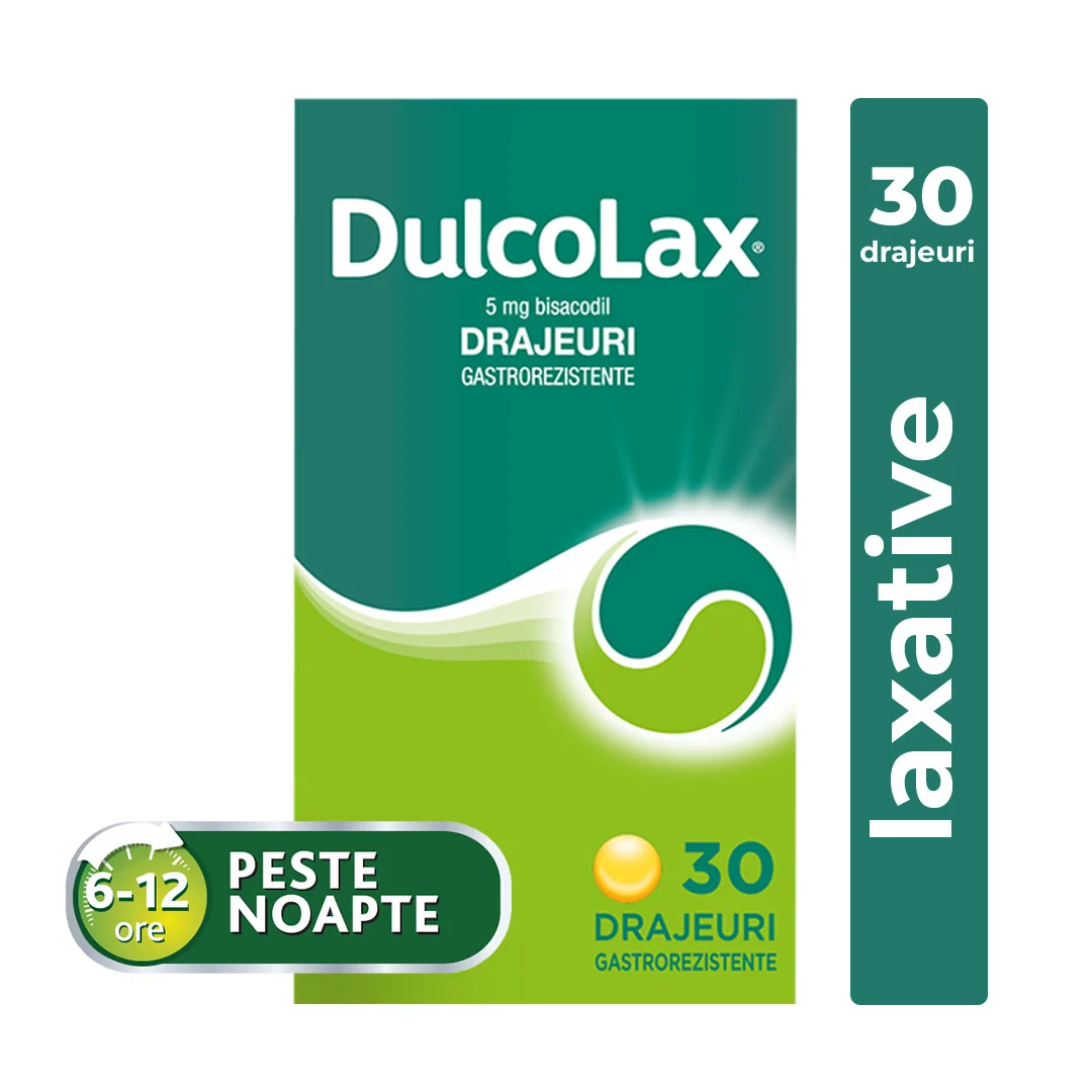 Dulcolax 5mg, 30 drajeuri, Sanofi