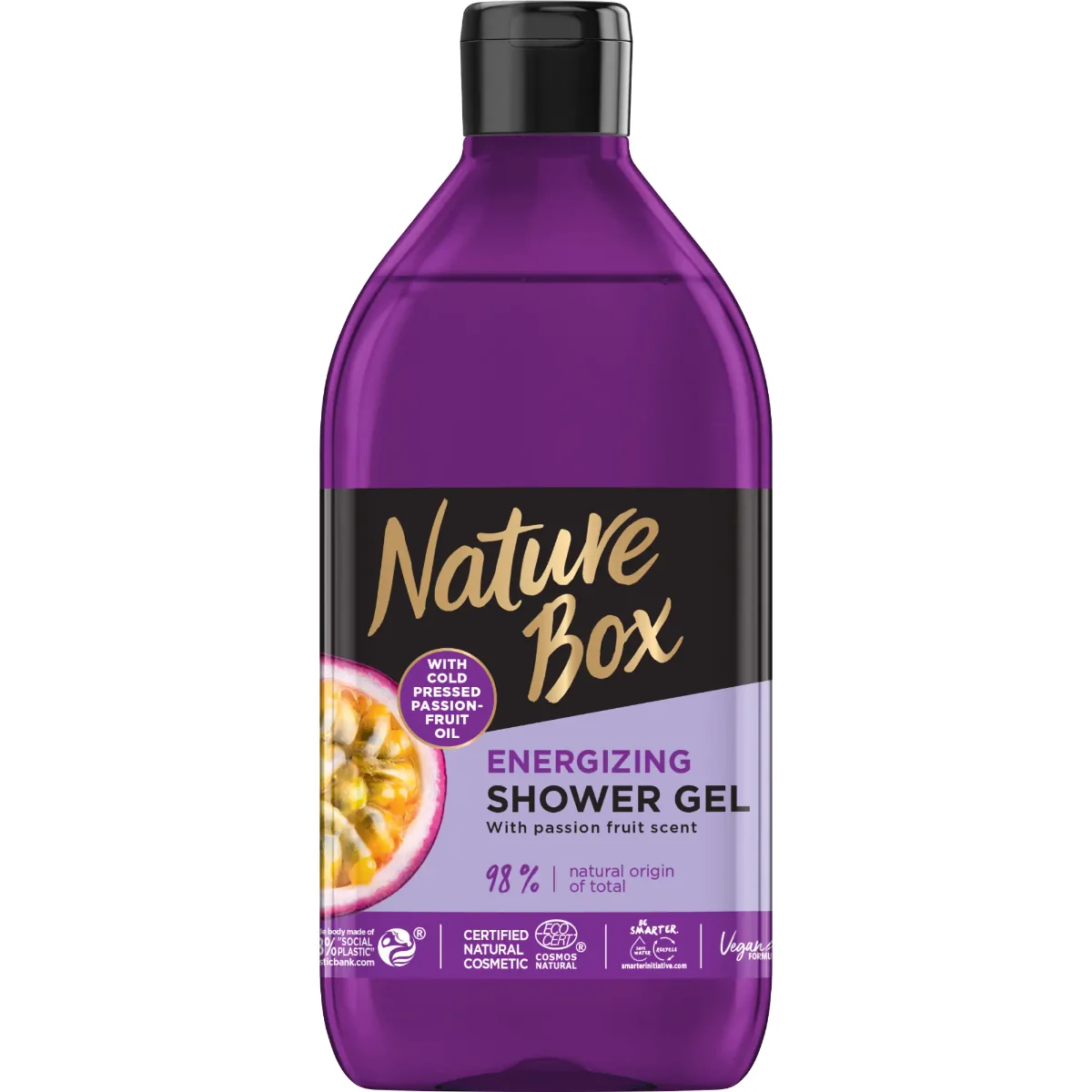 Gel de dus Fructul Pasiunii, 385ml, Nature Box