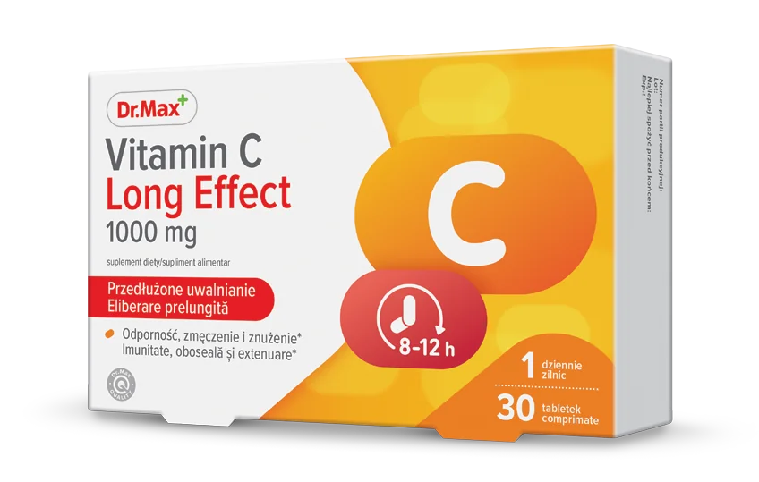 Dr. Max Vitamina C Long Effect, 30 comprimate eliberare prelungita