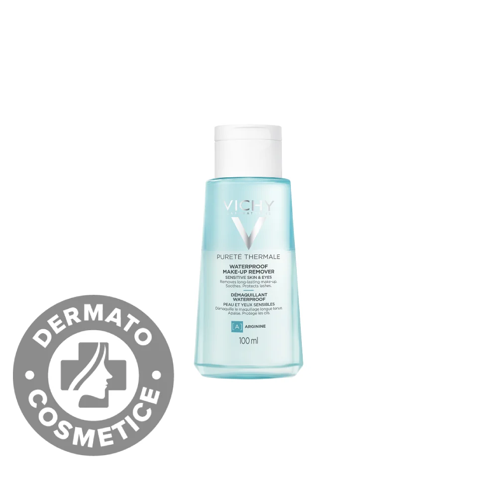 Demachiant bifazic waterproof pentru zona ochilor Purete Thermale, 100ml, Vichy