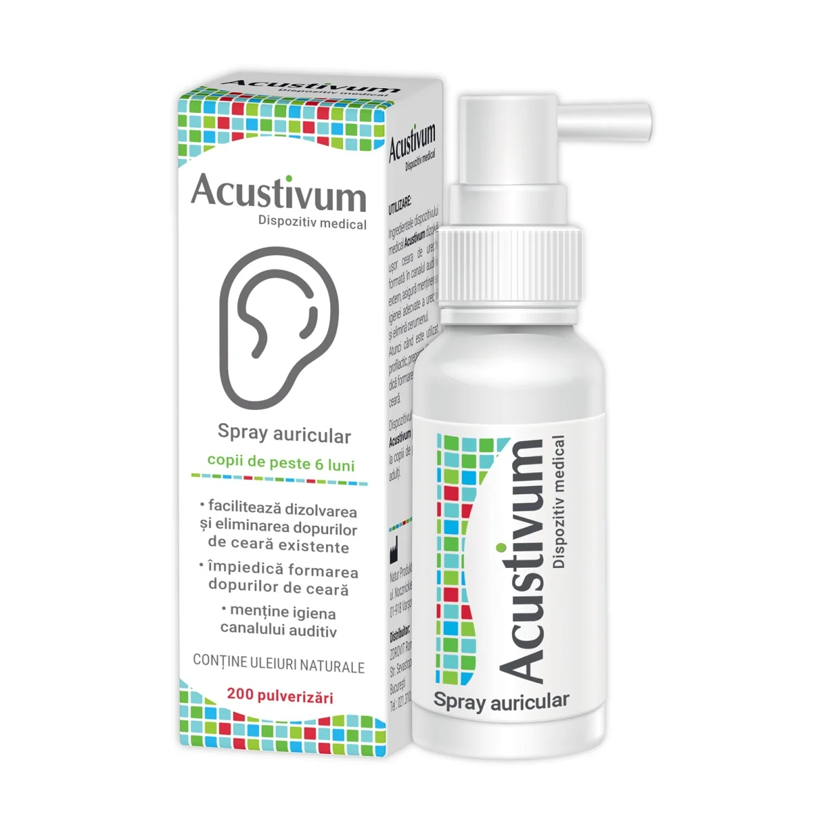 Spray auricular Acustivum, 20 ml, Zdrovit