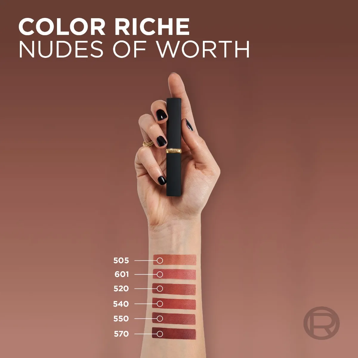 Ruj mat Color Riche Nudes of Worth 601 Worth It, 4.8g, L'Oreal Paris 