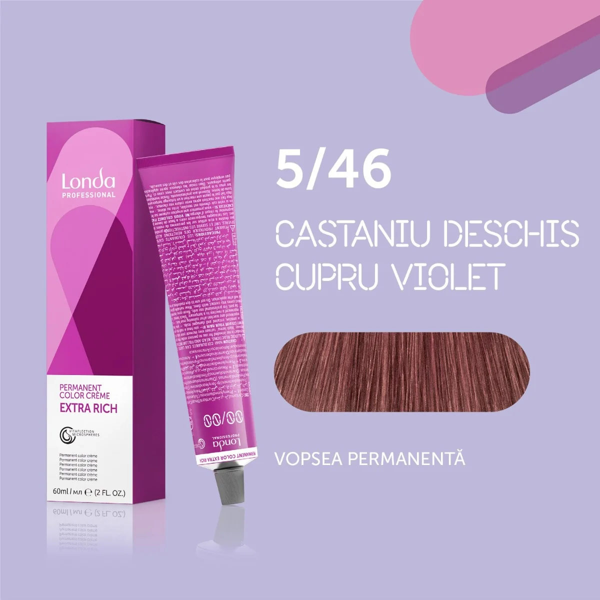 Vopsea permanenta 5/46 Extra Rich, 60ml, Londa Professional 