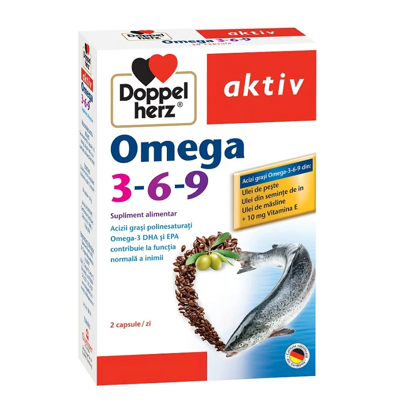 Omega 3-6-9, 30 capsule, Doppelherz