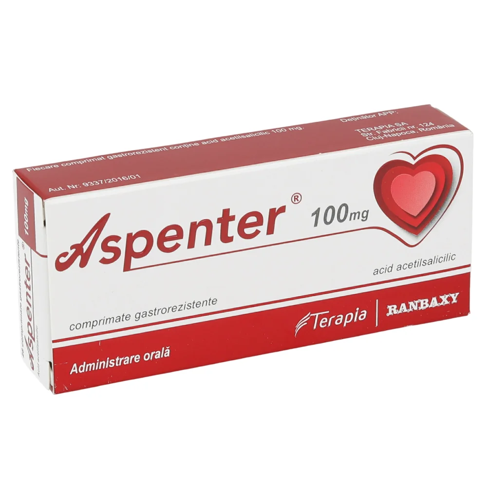 Aspenter 100 mg, 28 comprimate, Terapia