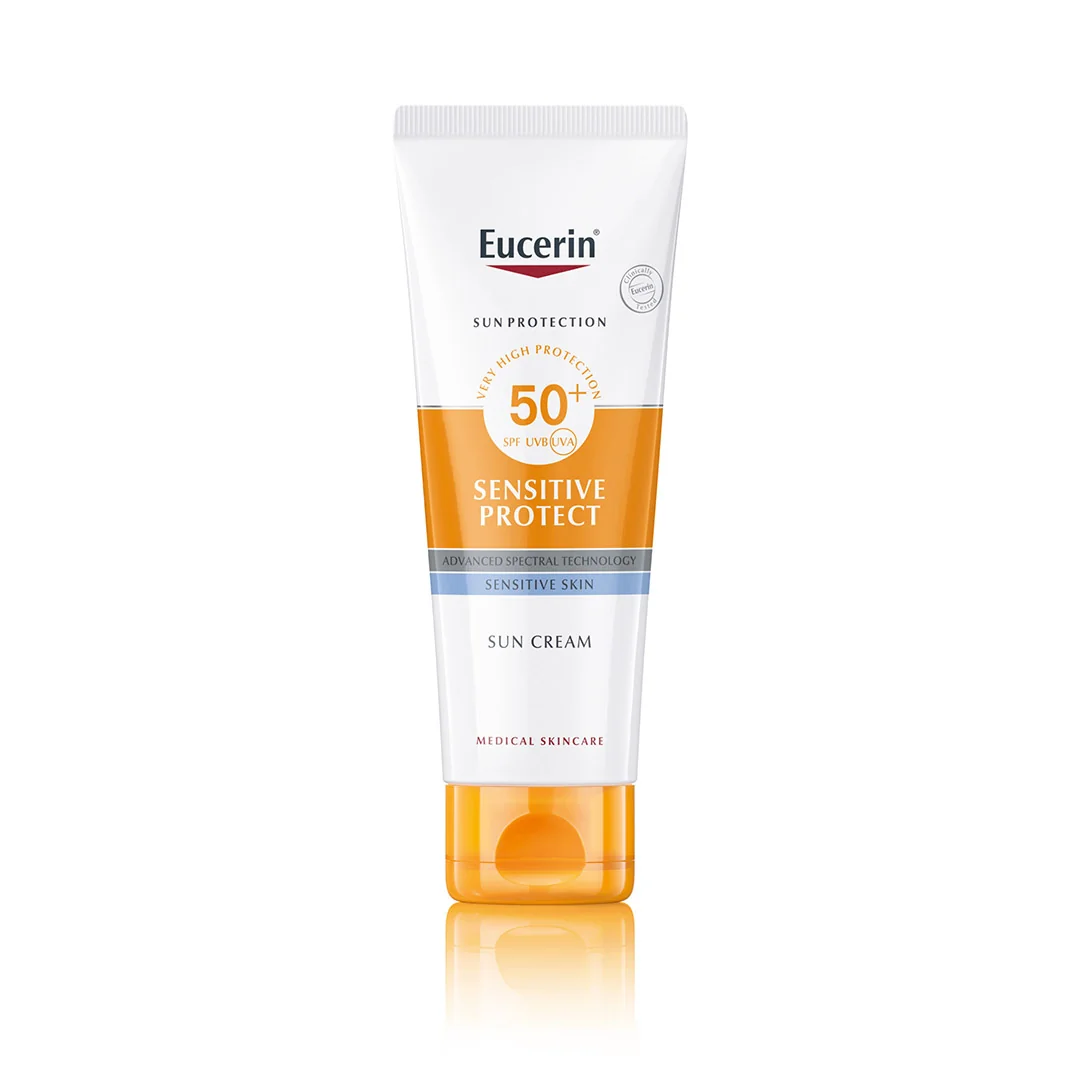 Crema de fata pentru ten sensibil cu SPF50+ 50ml Eucerin prezentare