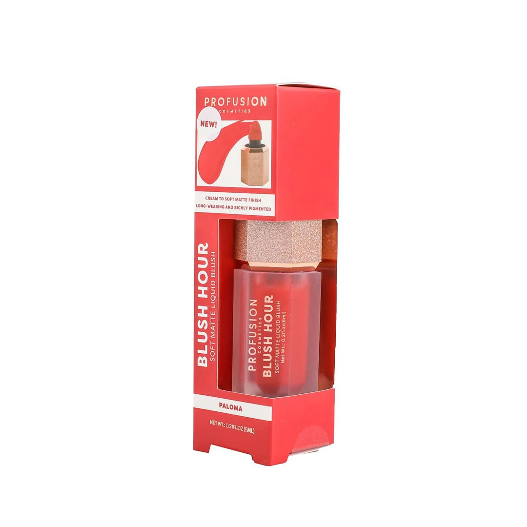 Blush lichid mat delicat Blush Hour Paloma, 6ml, Profusion Cosmetics