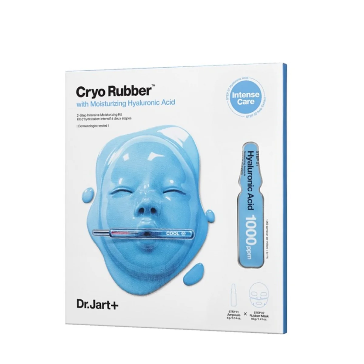 Masca de fata cu Acid Hialuronic pentru hidratare Cryo Rubber, 4g + 40g, Dr. Jart+