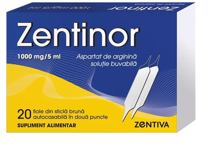 Zentinor, 20 fiole buvabile, Zentiva 