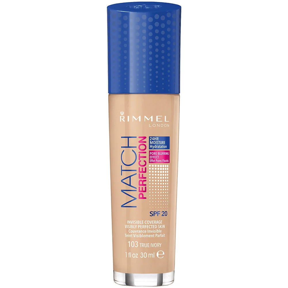 Fond de ten Match Perfection 103 True Ivory, 30ml, Rimmel London