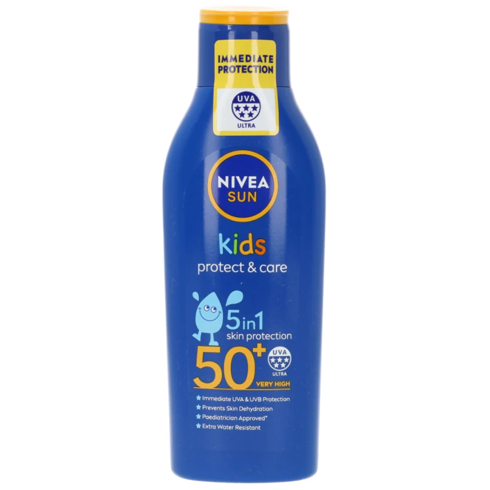 Lotiune cu protectie solara pentru copii Protect & Care SPF50, 200ml, Nivea