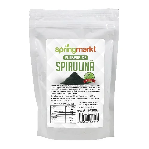 Spirulina pulbere, 200g, Springmarkt