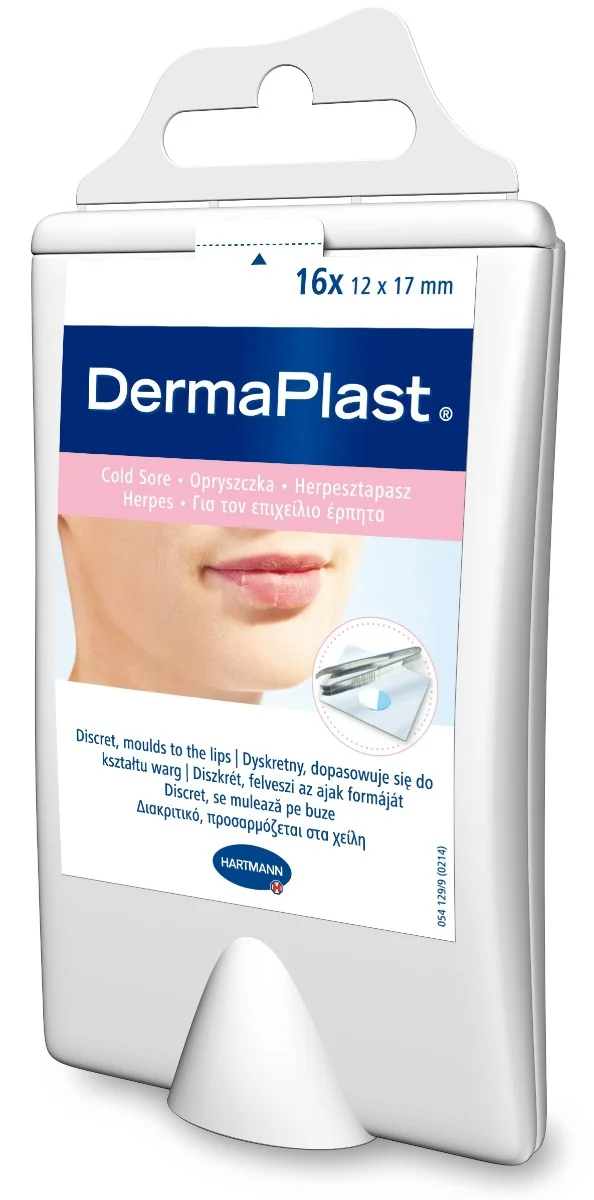 Plasturi antiherpetici, 16 bucati, Dermaplast