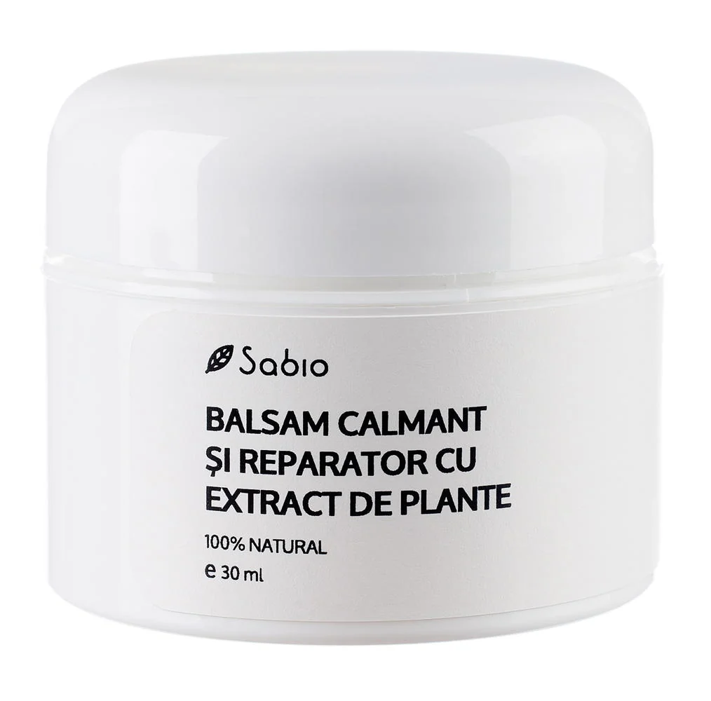 Balsam calmant si reparator cu extract din plante, 30ml, Sabio