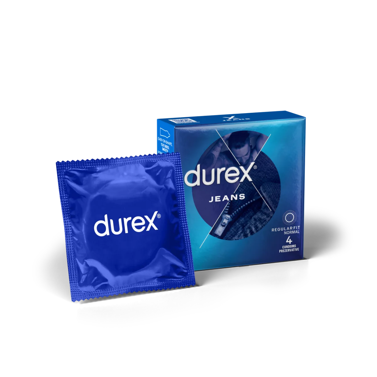 Prezervative Jeans, 4 bucati, Durex 