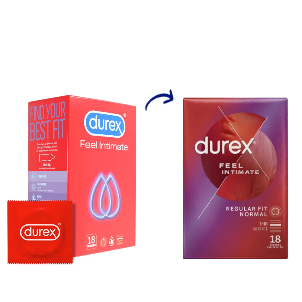 Prezervative Feel Intimate, 18 bucati, Durex