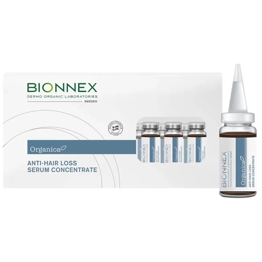 Ser concentrat impotriva caderii parului Organica, 12x10ml, Bionnex 