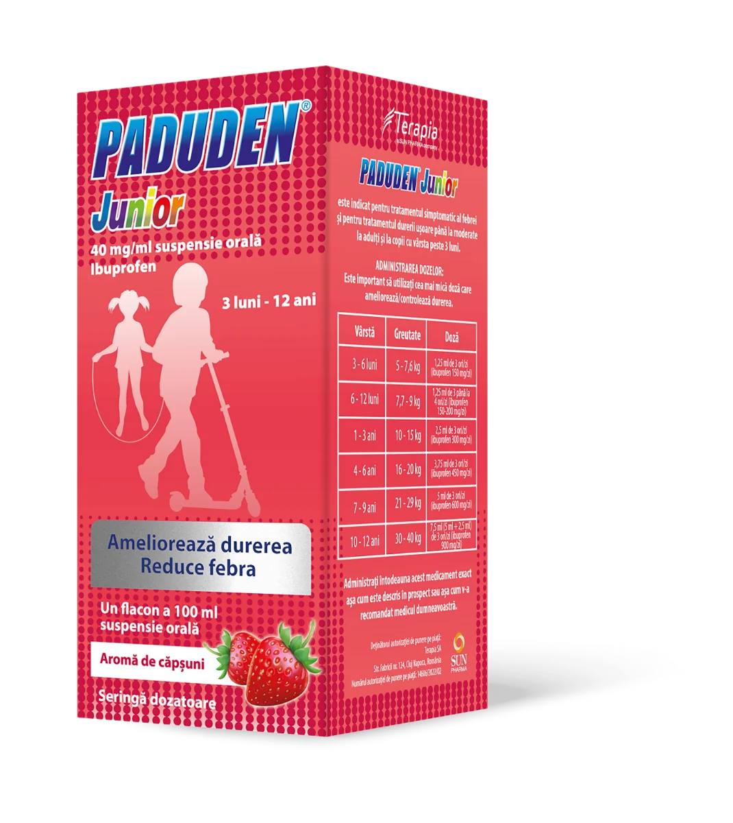 Paduden Junior suspensie orala 40mg/ml, 100ml, Terapia 