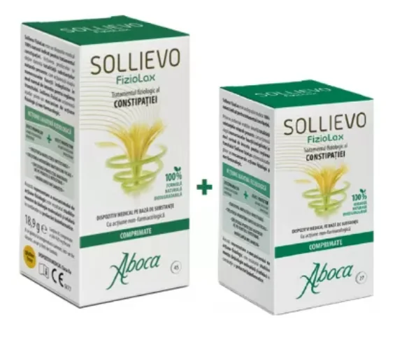 Pachet Sollievo Fiziolax DM, 45 tablete + 27 tablete, Aboca