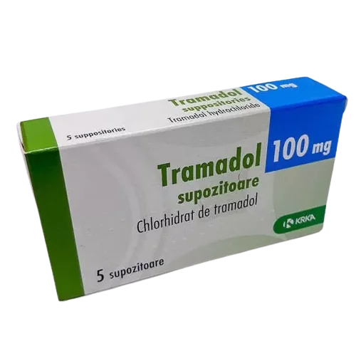 Tramadol supozitoare 100mg, 5 supozitoare, KRKA 