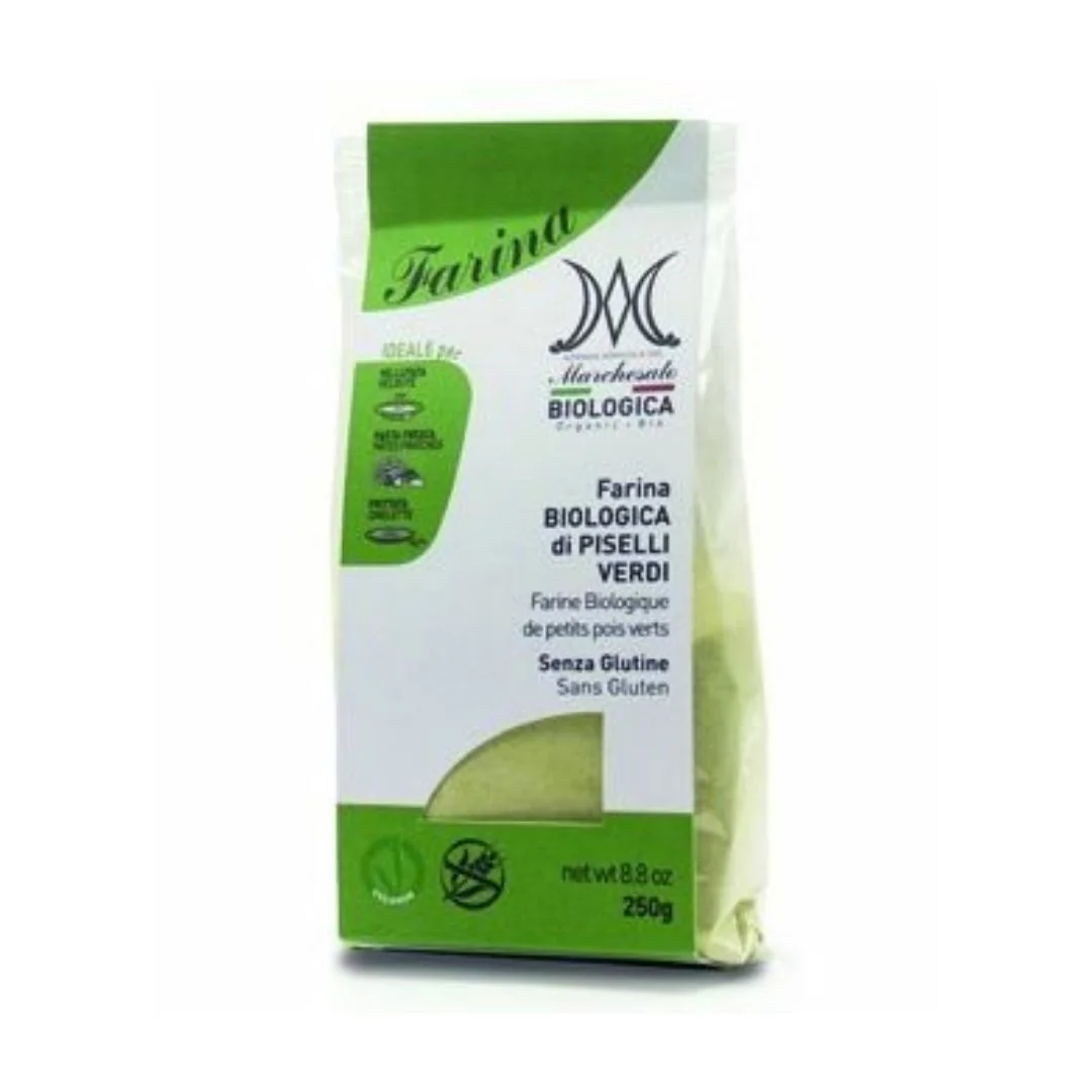 Faina de mazare verde fara gluten Bio, 250g, Marchesato