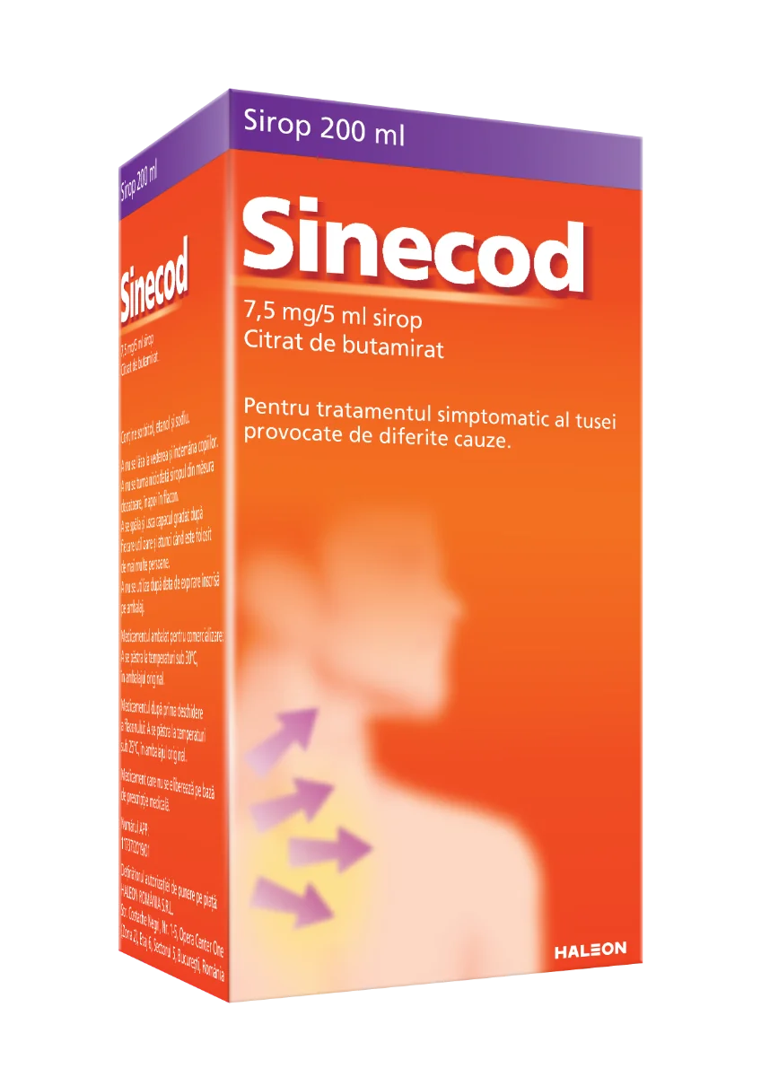 Sinecod sirop 1,5 mg/ml, 200ml, Haleon 