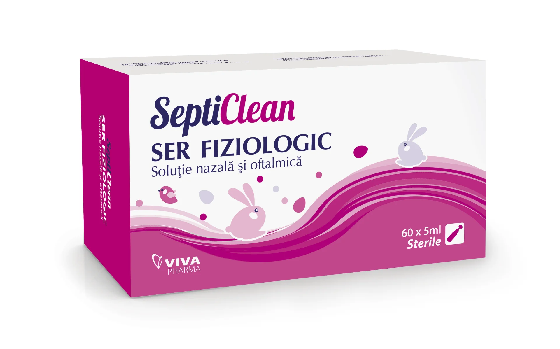 Ser fiziologic Septiclean, 60 monodoze x 5ml, Viva Pharma