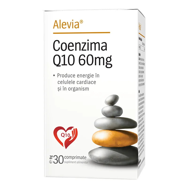 Coenzima Q10 60mg, 30 comprimate, Alevia 