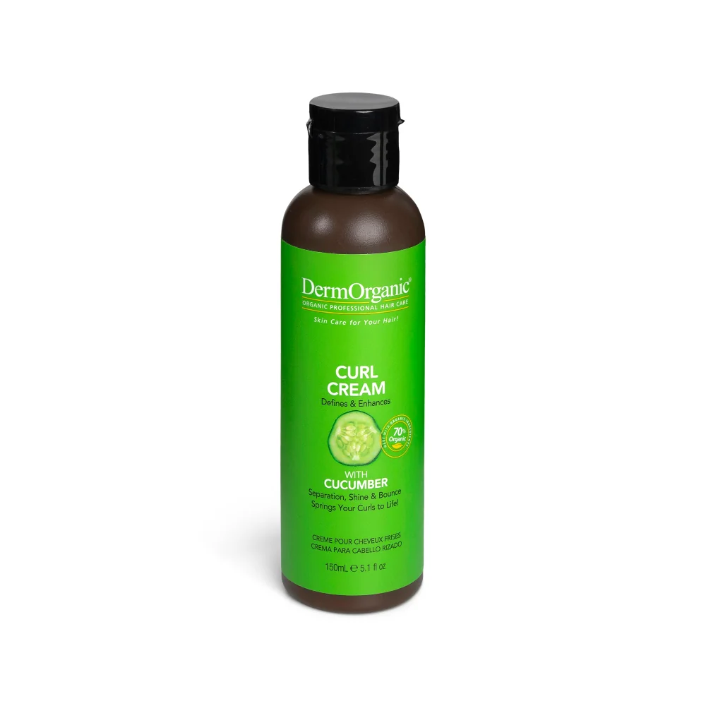 Crema modelatoare pentru par cret 70% Organic, 150ml, DermOrganic