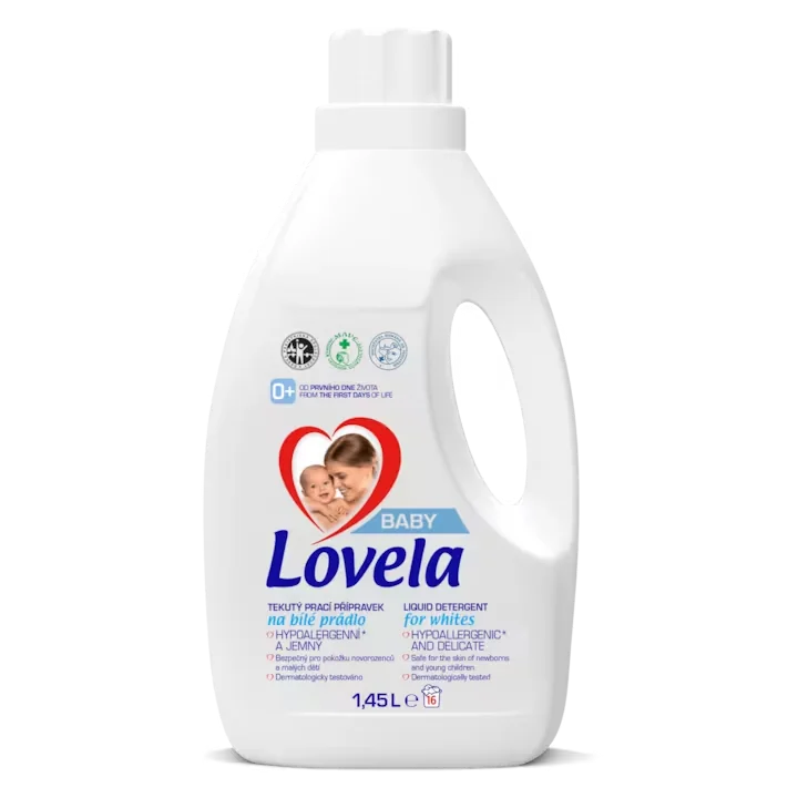 Detergent lichid pentru rufe albe, 1.45 litri, Lovela Baby 