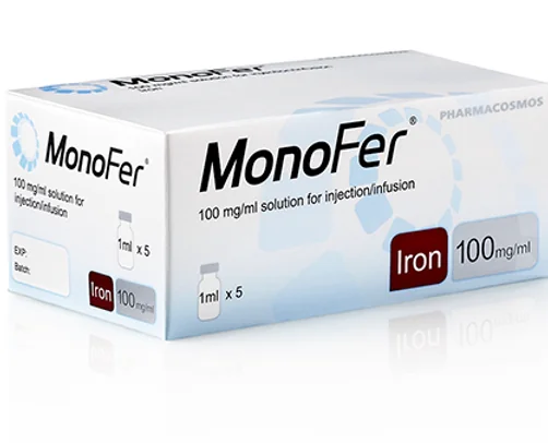 Monofer 100mg/ml solutie injectabila, 5 fiole x 1ml, Pharmacosmos