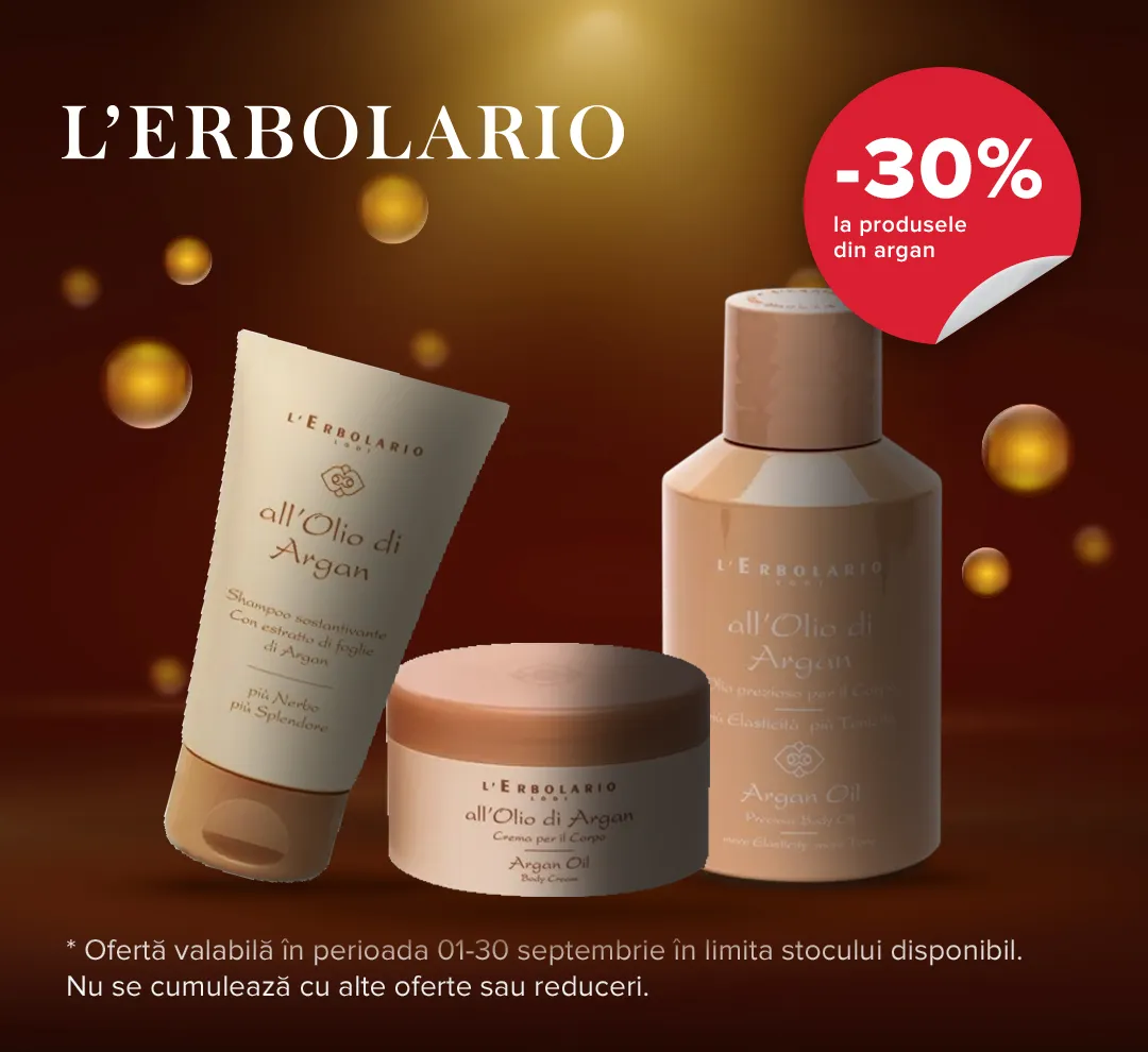 Ofertele lunii Septembrie 2024 L'Erbolario Argan