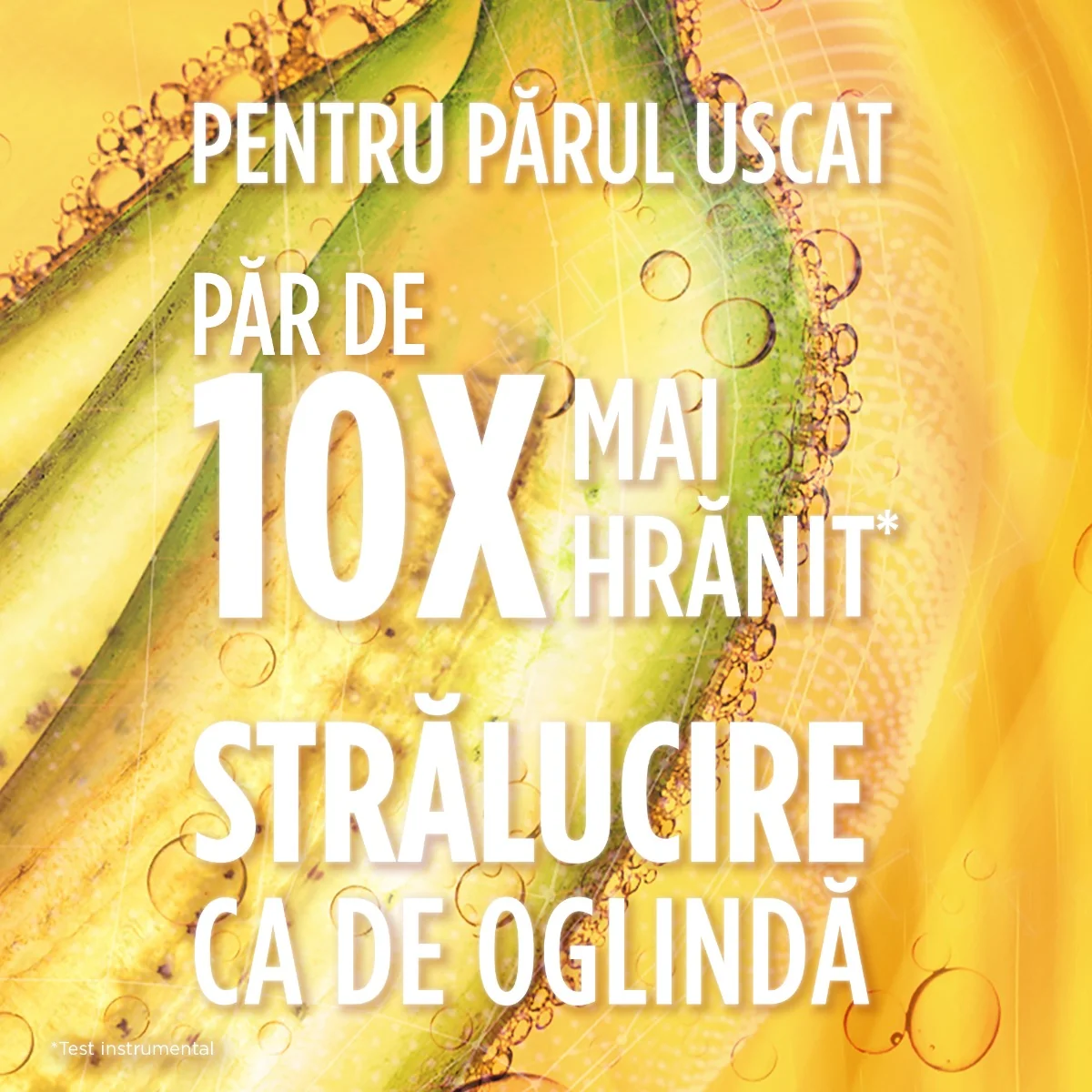 Balsam lichid pentru parul uscat Hair Food Banana, 200ml, Fructis 