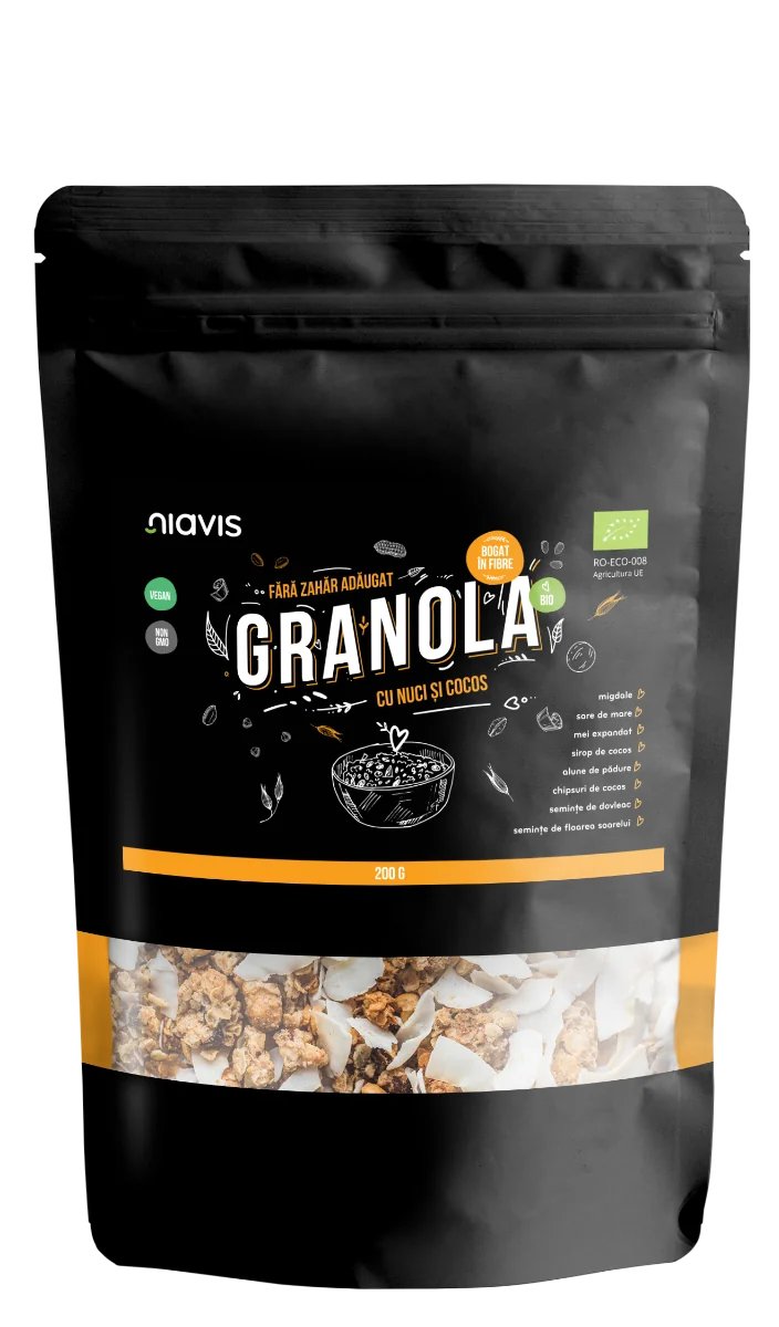 Granola cu nuci si cocos Eco, 200g, Niavis