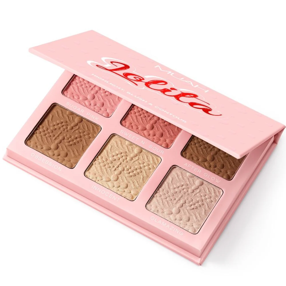 Paleta iluminator, blush si contur Lolita Muah, 18g, Cupio