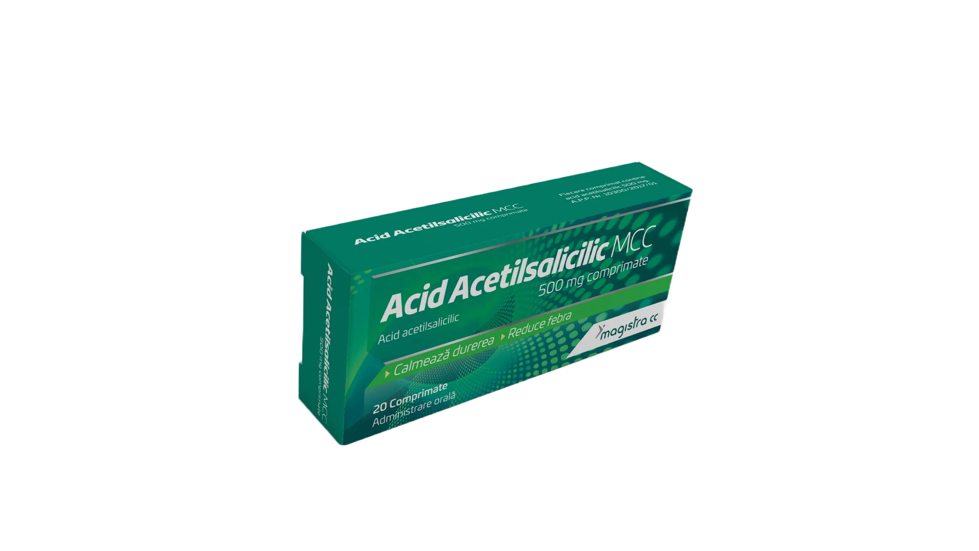 Acid Acetilsalicilic 500mg, 20 comprimate, Magistra