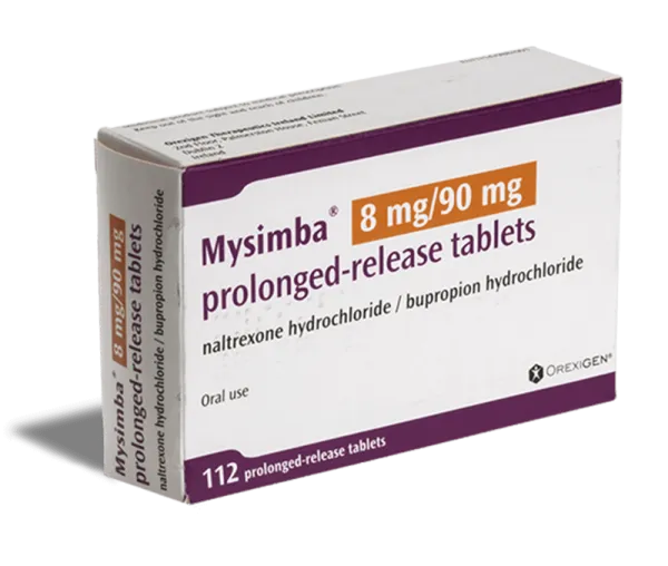 Mysimba 8mg/90mg, 112 comprimate cu eliberare prelungita, Orexigen Therapeutics 