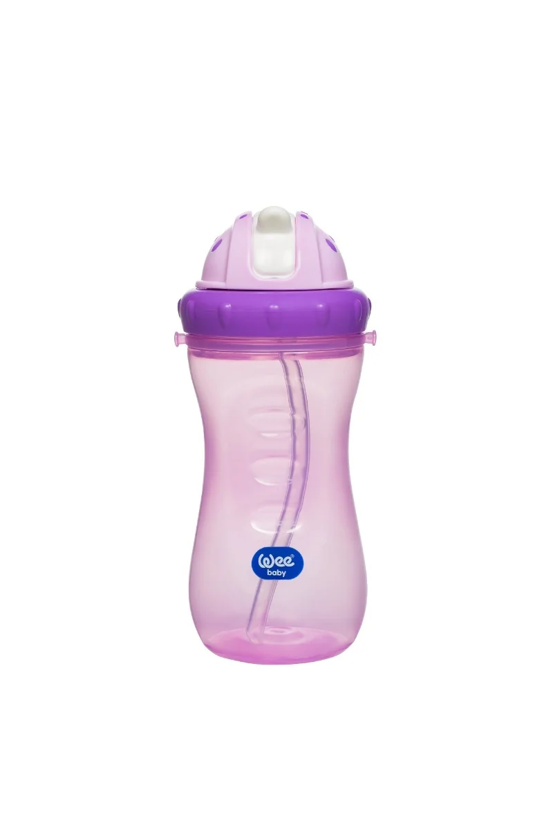 Cana colorata cu pai, 350ml, Wee Baby 