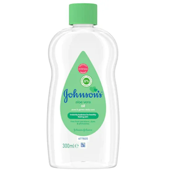 Ulei de corp cu aloe vera Baby, 300ml, Johnson&Johnson