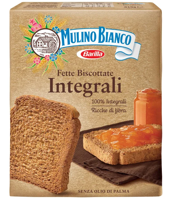 Paine prajita felii din faina integrala, 315g, Mulino Bianco