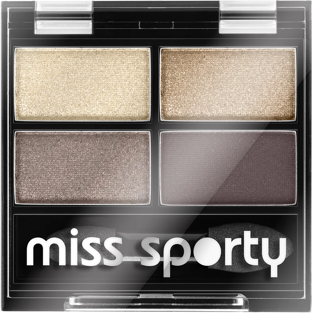 Paleta de farduri pentru pleoape Studio Color Quattro 403 Smoky Brown, 5g, Miss Sporty