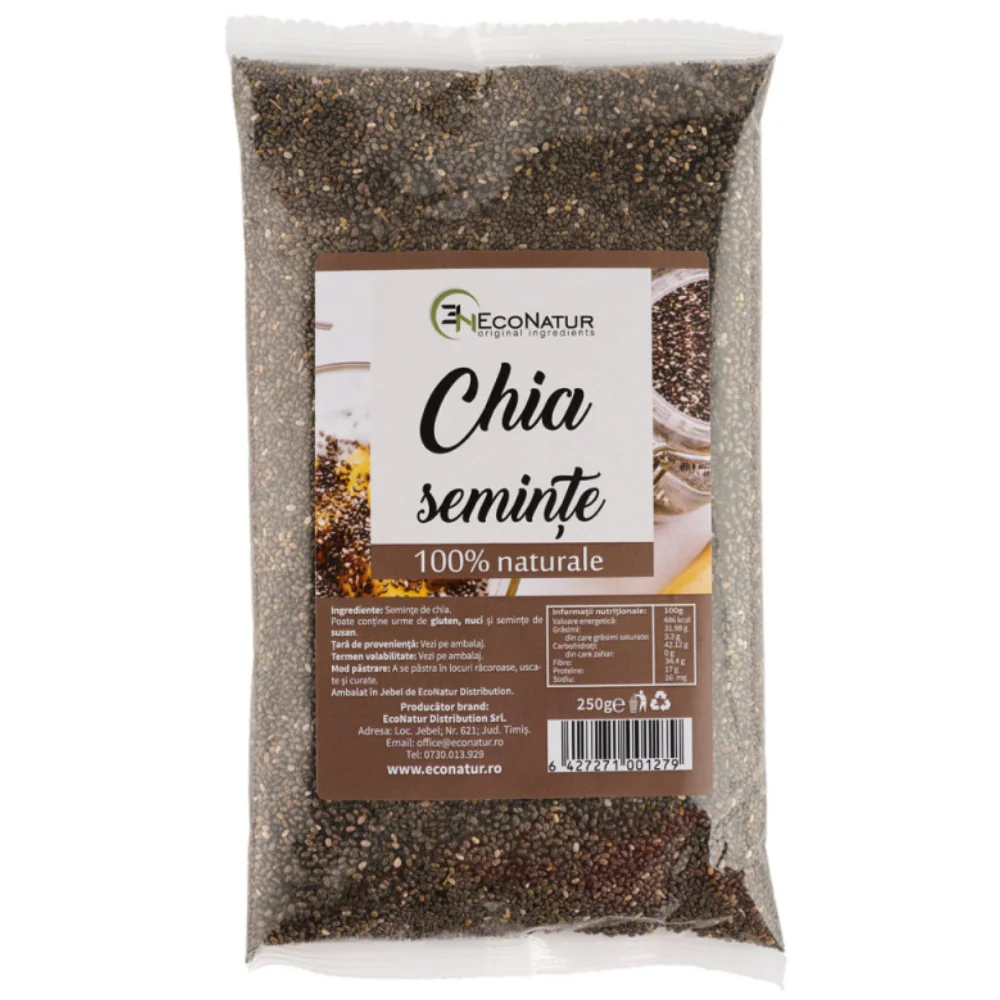 Seminte de chia, 250g, EcoNatur